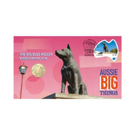 Big Blue Heeler Postal Numismatic Cover Aussie Big Things PNC 2023